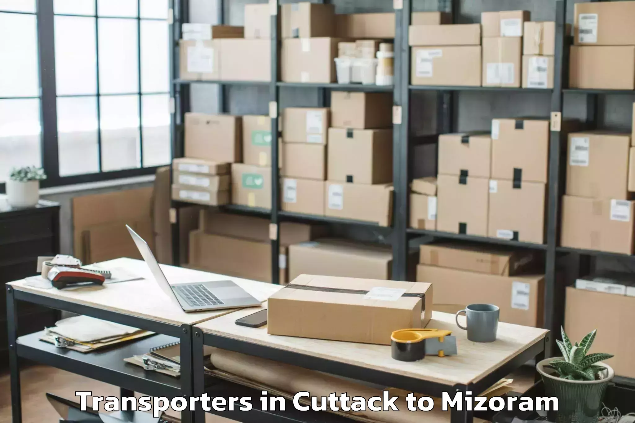 Top Cuttack to Aibawk Transporters Available